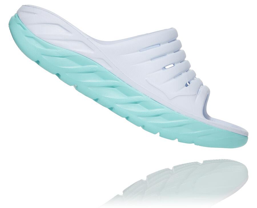 Hoka One One Badesandaler Dame - Ora Porno - Hvide/Blå - 275189CZD